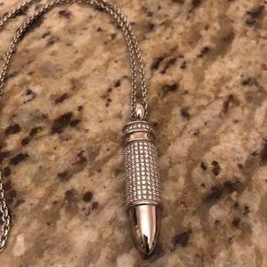 Ed Force Dover tone bullet necklace